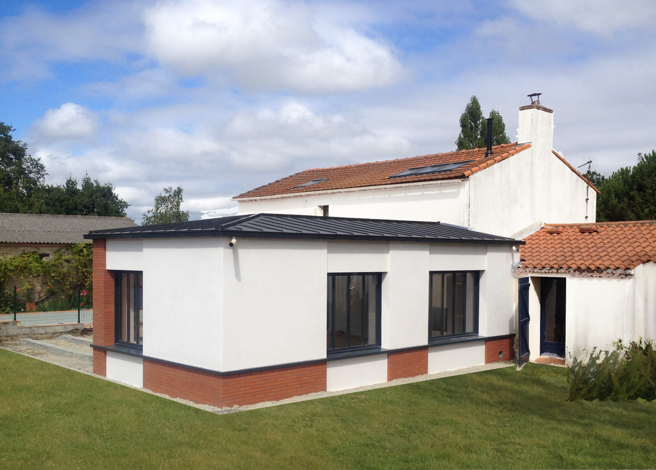 Réorganisation de l’espace et extension d'une maison