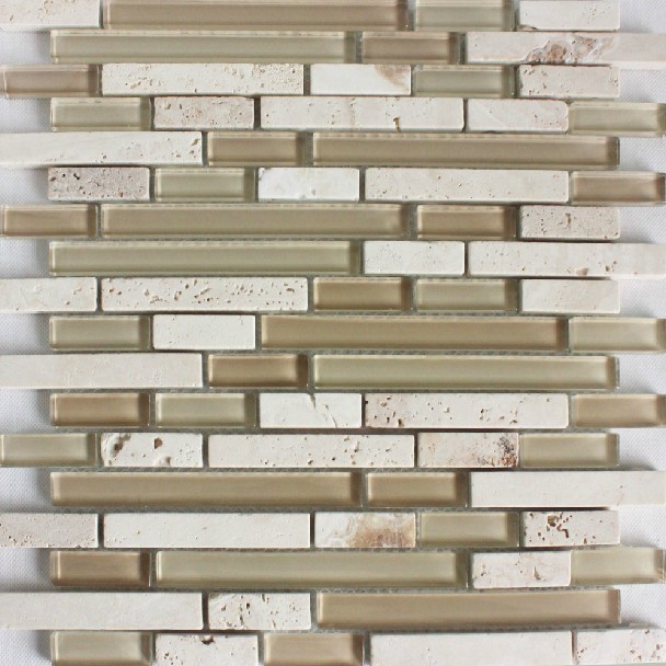 Glass stone mosaic kitchen backsplash tiles glass wall tiles SGMT152