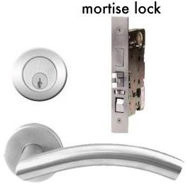 Mortise lock entry sets
