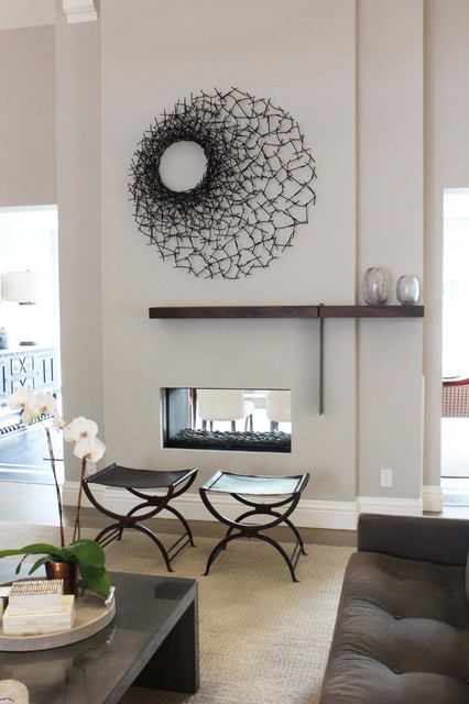 Various art installations trendy-dagligstue