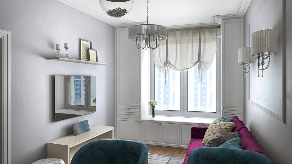 Проект интерьера однокомнатной квартиры: гостиная