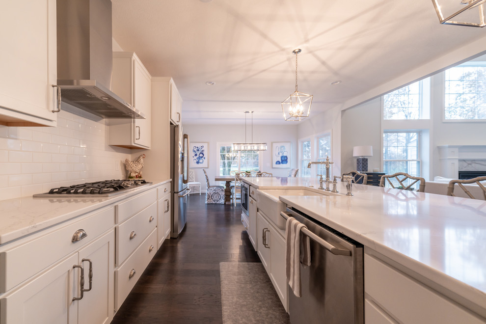Transitional kitchen photo in Cleveland