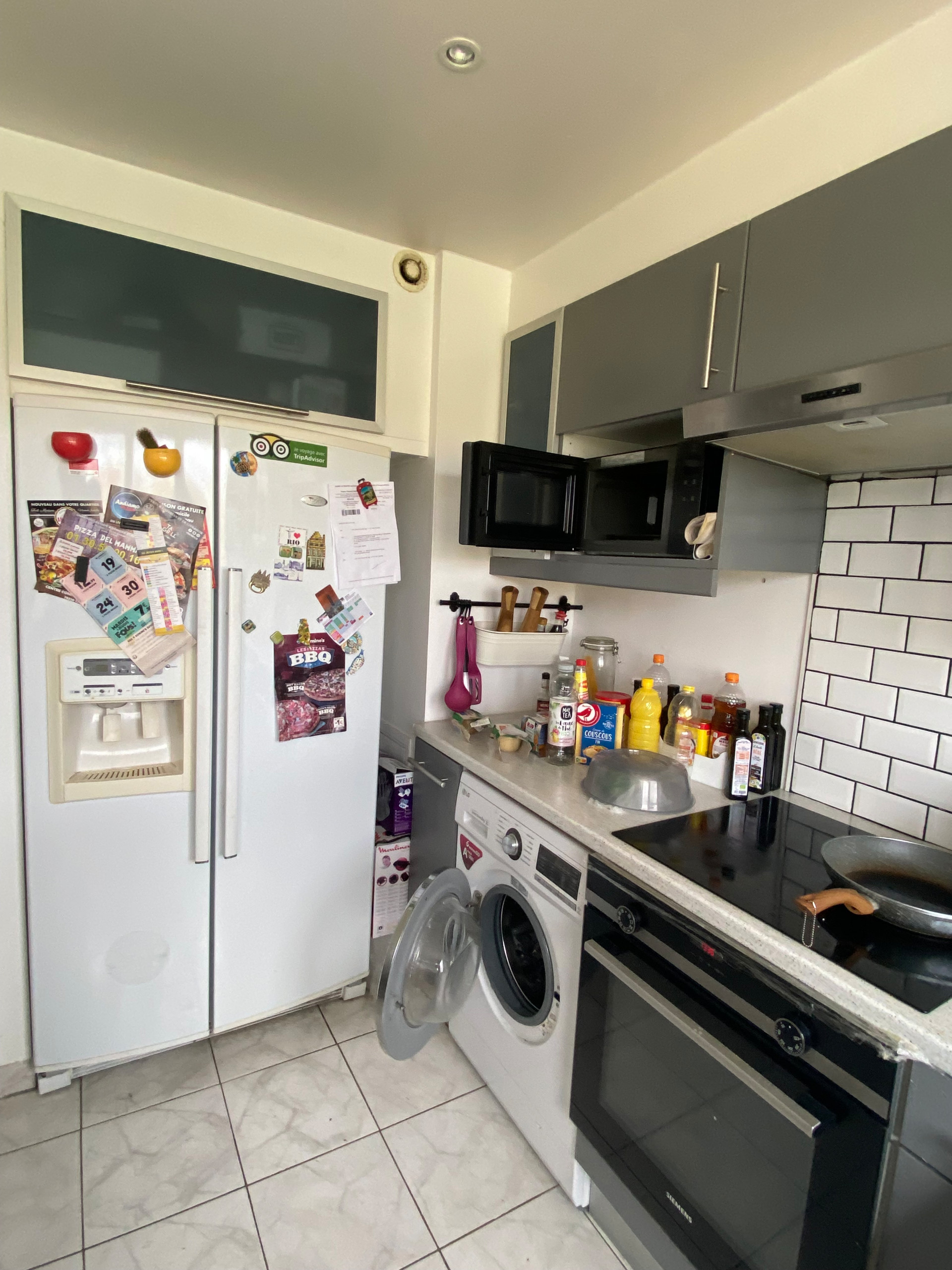 CUISINE: Rénovation de l'ensemble sur un effet béton et gris galet