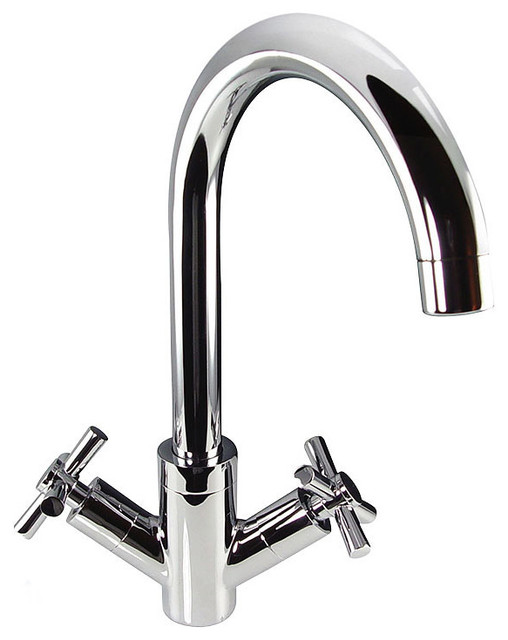 Fresca FFT1078CH Gattola Single Hole Vessel Mount Bathroom Faucet, Chrome