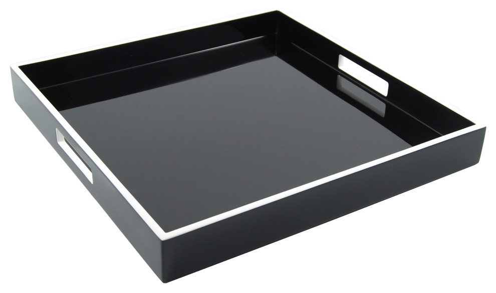 large white lacquer tray