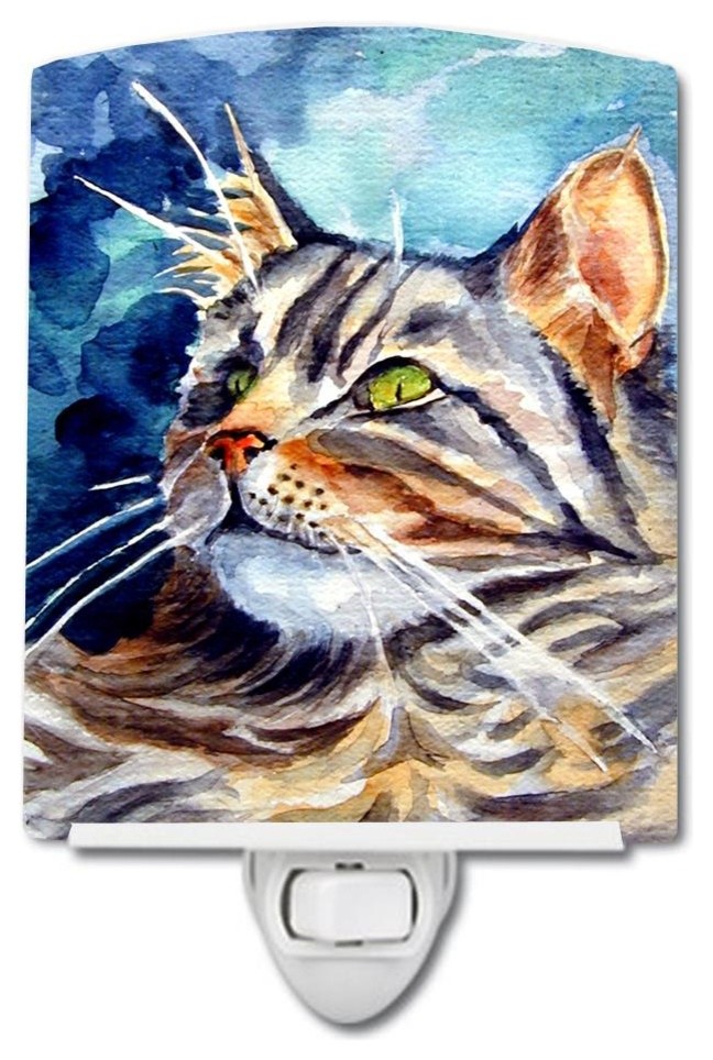 Maine Coon Sissy Ceramic Night Light Contemporary Nightlights by thestore Houzz