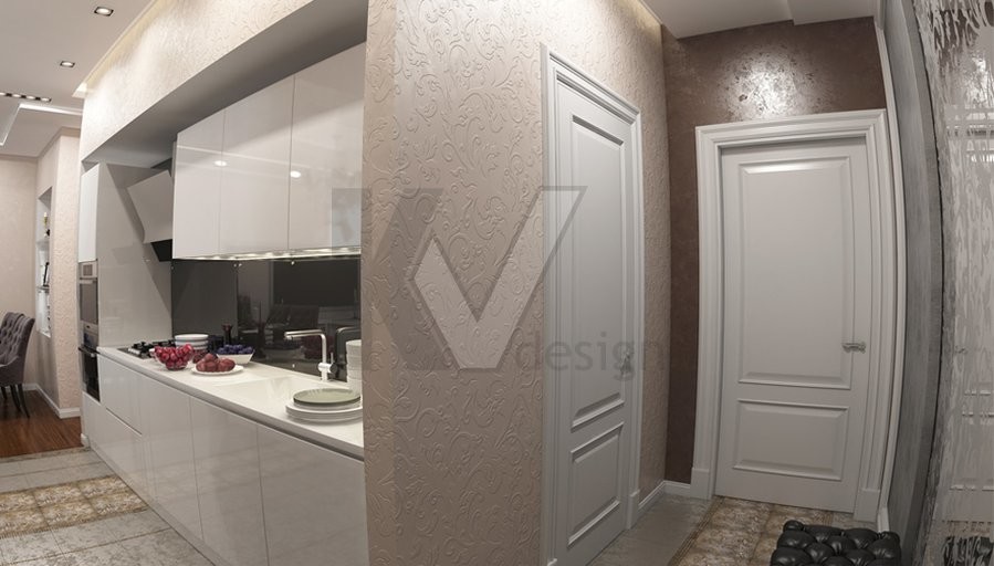 Дизайн-проект 3-комнатной квартиры, ЖК Лосиный остров