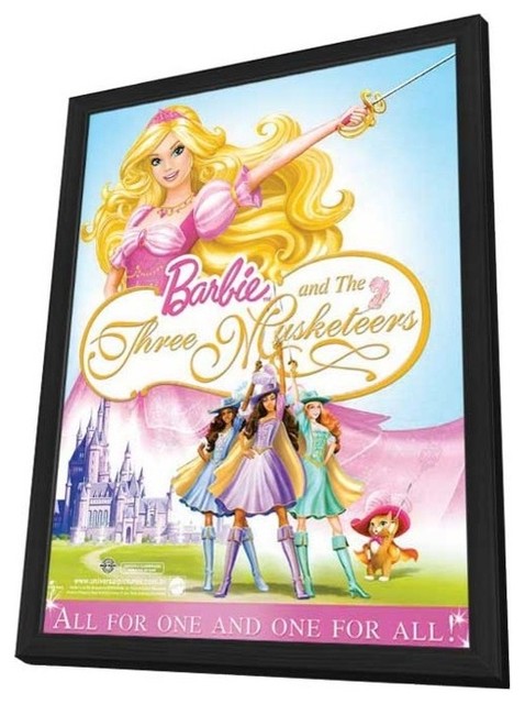 Barbie and the Three Musketeers 11 x 17 Movie Poster - Style A - in Deluxe Wood