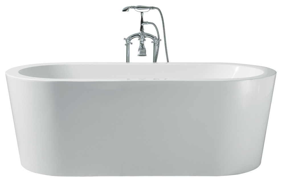 Platinum Charlotte 67" Freestanding Bathtub Contemporary Bathtubs