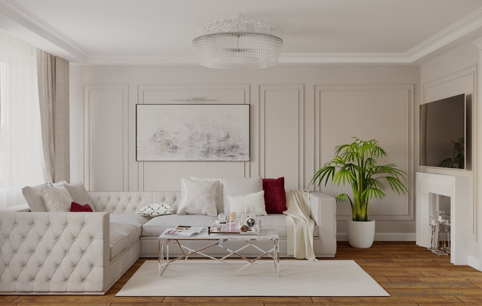 Дизайн-проект четырехкомнатной квартиры в жилом комплексе "Дом-Мегалит на Неве".