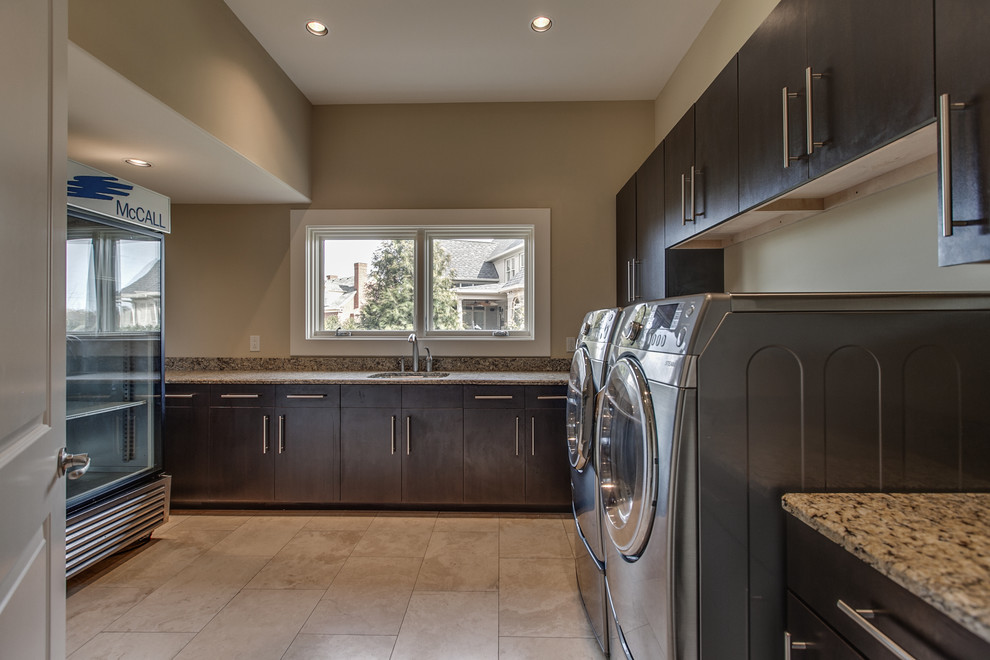 Photo of a mediterranean laundry room in Nashville.