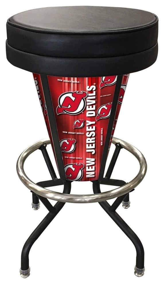 New Jersey Devils Lighted Bar Stool Contemporary Outdoor Bar Stools