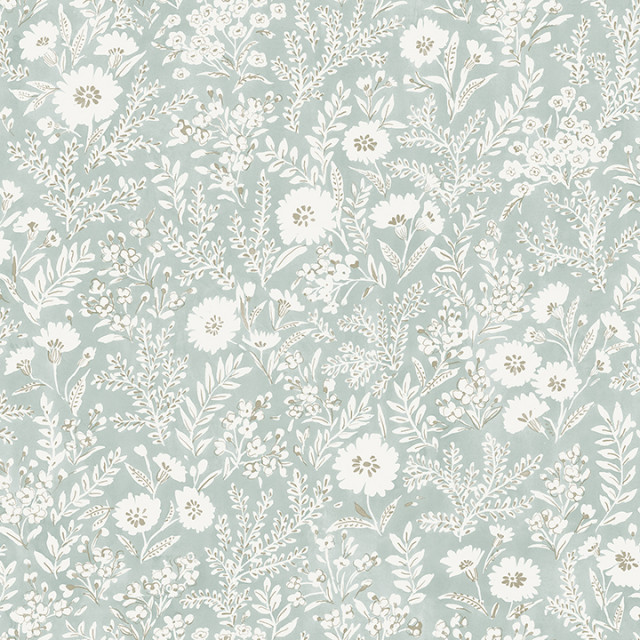 407270053 Delphine Agathon Seafoam Blue Floral Sure Strip Prepasted