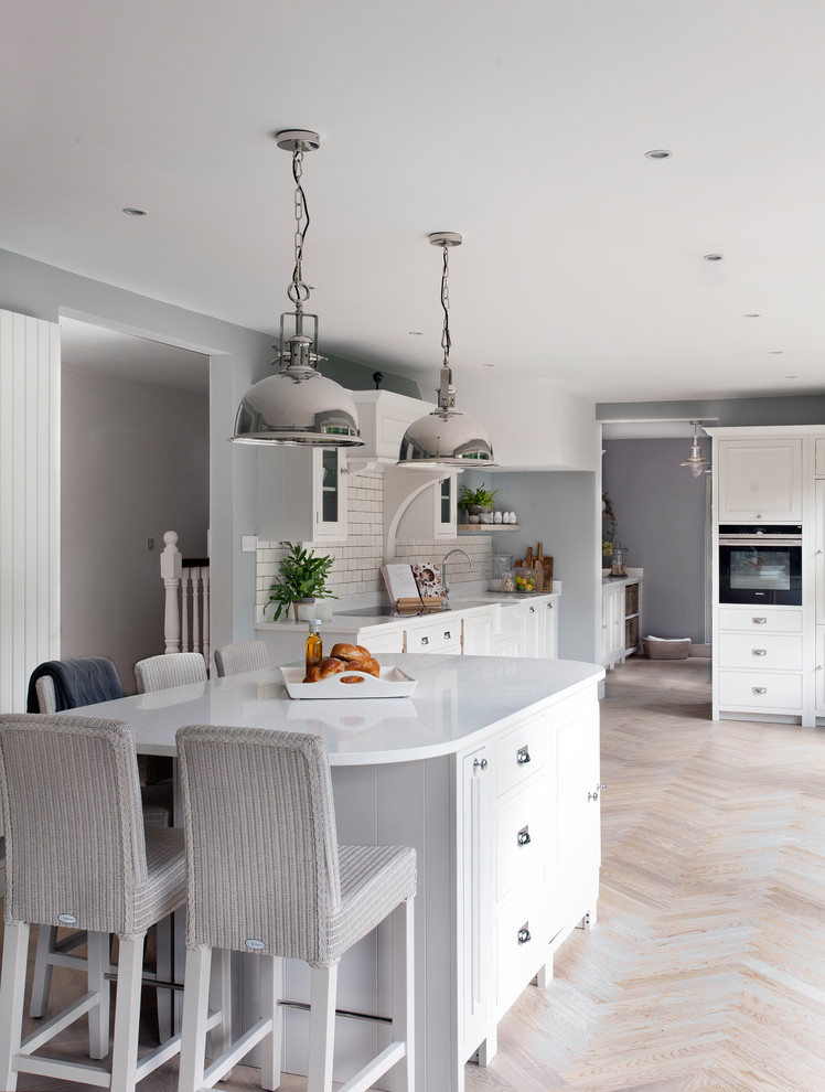 Inspiration for a transitional kitchen in Dublin.