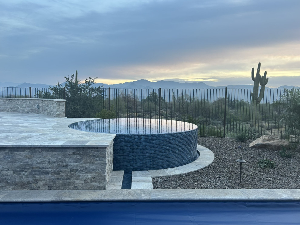 Transitional pool photo in Phoenix