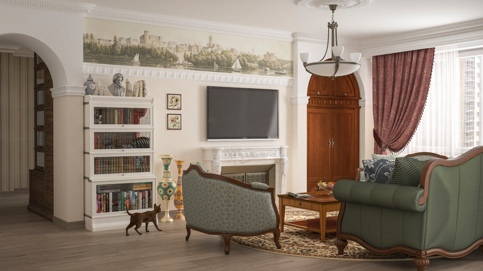 Вид на гостиную от прихожей