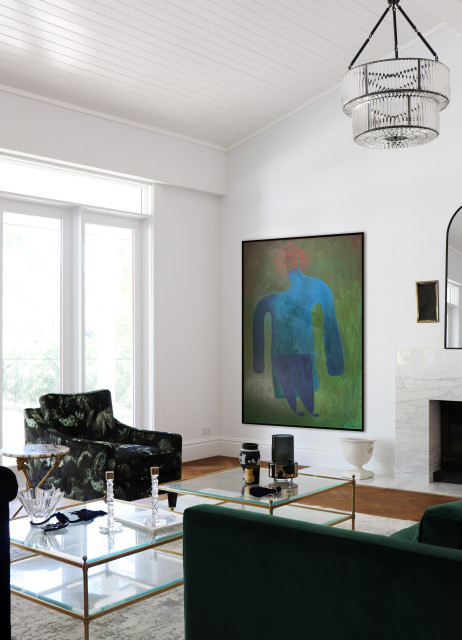 Refurbishment Red Hill Residence eklektisk-dagligstue