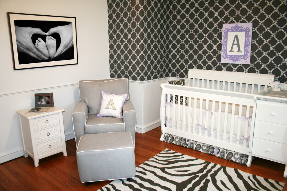 This is an example of a traditional nursery for girls in Jacksonville.