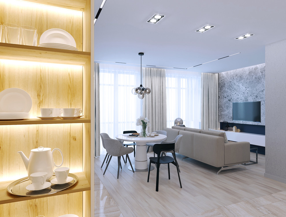 Планировка квартиры и дизайн общей комнаты