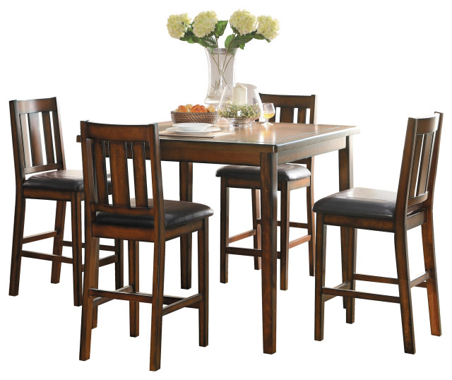 Norman Counter Height Dining Room Table and Chairs, Set of 5 ...