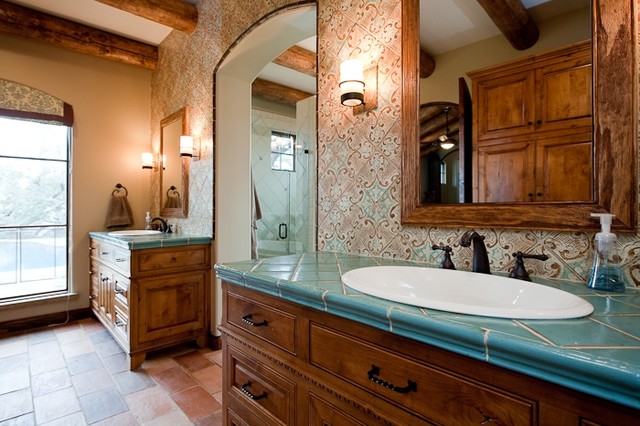 Master Bath mediterraneo-cuarto-de-bano