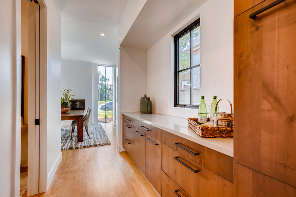 Transitional kitchen photo in Denver