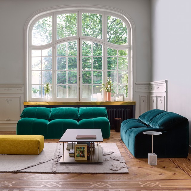 Plumy contemporaneo-sala-de-estar