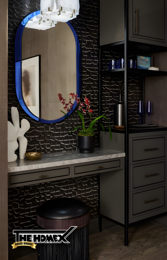 The Luxe Loft - Contemporary - Home Bar - New York - by The Home X