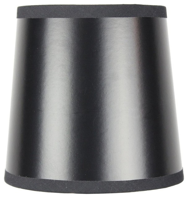 5 X6 X5 Black Parchment Gold Lined Drum Lampshade 5 X6 X5 Black Parchment Gold Lined Drum Lampshade