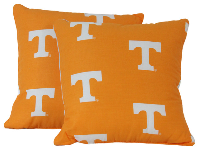 Includes 2 Decorative Pillows College Covers Tennessee Volunteers 16 x 16 Decorative Pillow