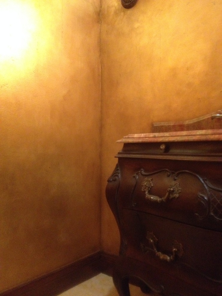 This is an example of an eclectic powder room in San Francisco.