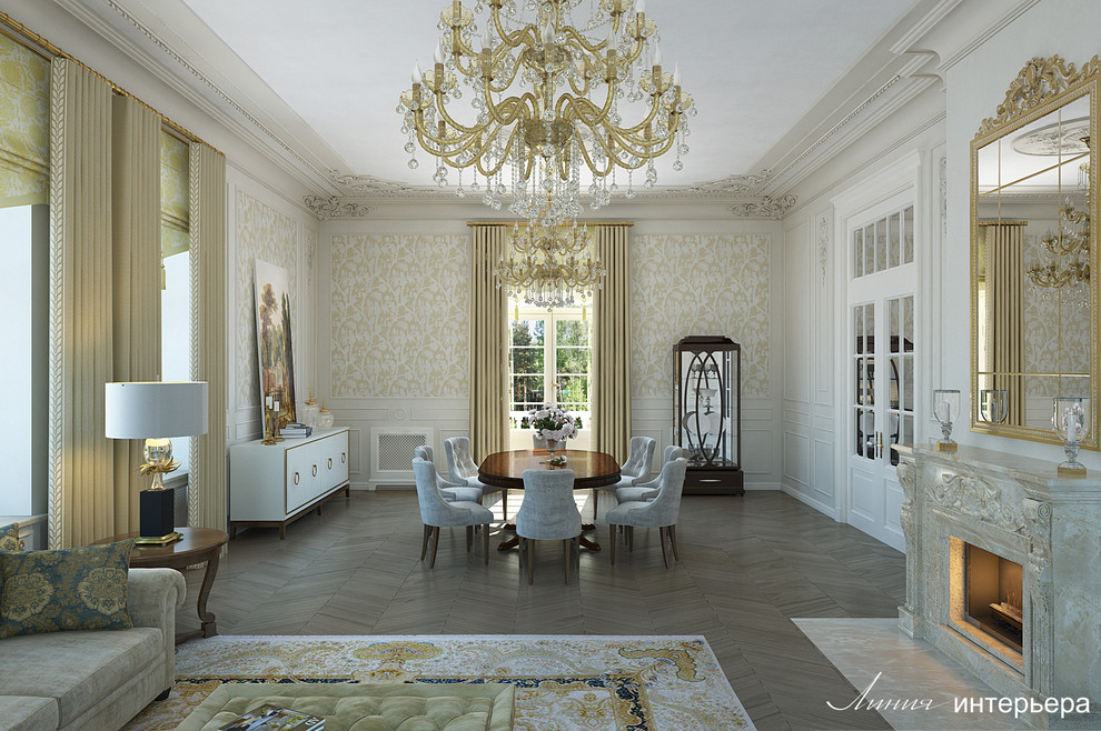 Загородный Дом в Подмосковье, классический интерьер