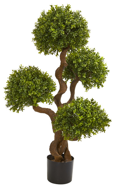 3.5' Four Ball Boxwood Artificial Topiary Tree