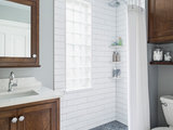 Transitional Bathroom by Kate Roos Design LLC