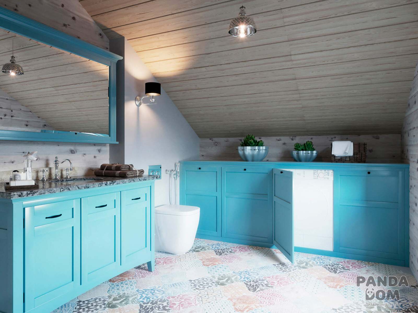 Деревянный дом в стиле кантри