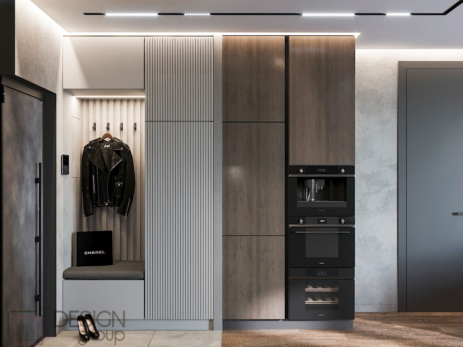 Дизайн-проект 2-комнатной квартиры в ЖК "Петровская Ривьера"