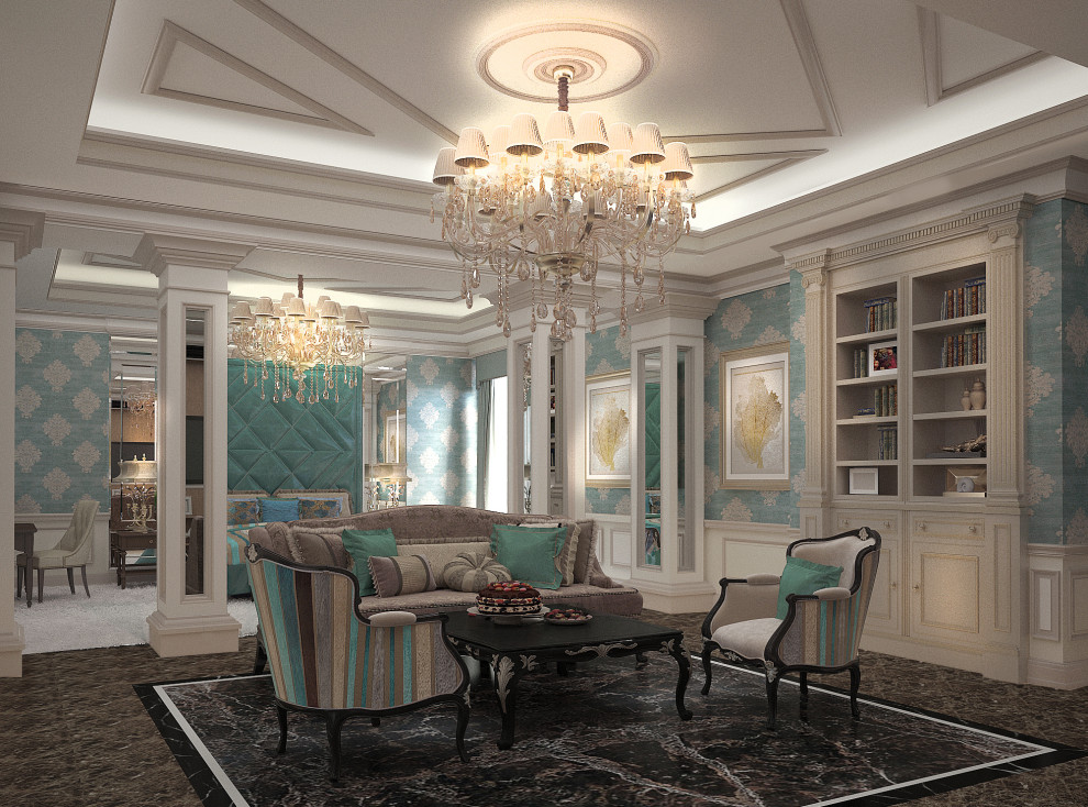 Диванная зона в  гостевой спальне