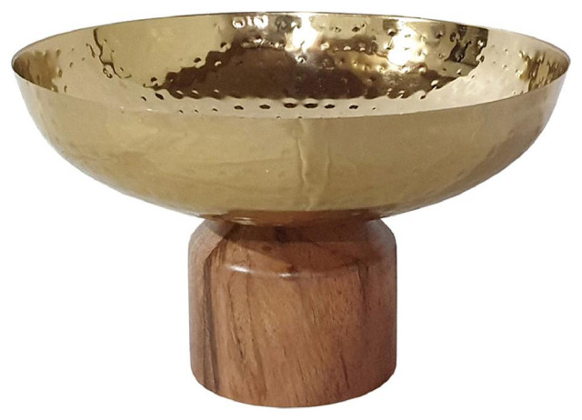 Ramsey Decorative Bowl, Gold and Brown