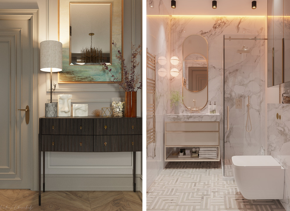 Двухкомнатная женская квартира с эркером