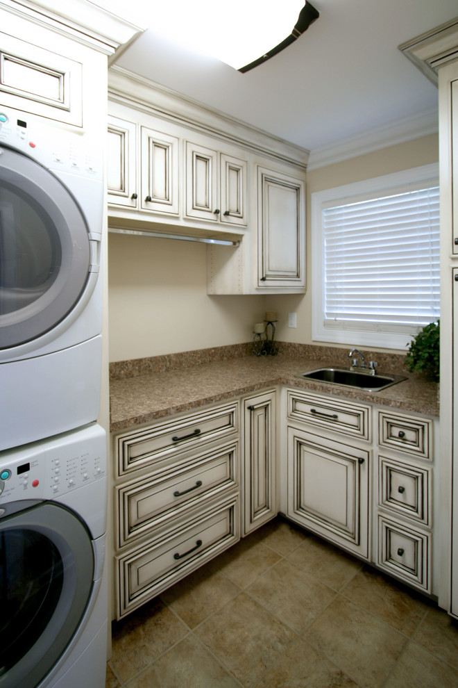 Traditional laundry room in Charlotte.