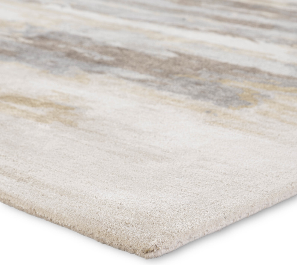 Jaipur Living Ryenn Handmade Abstract Cream/Gold Area Rug