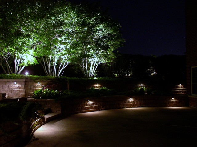 Outdoor Wall and Tree Lighting - Traditional - Landscape - Chicago - by