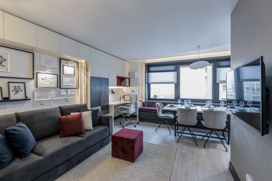 Кухня-гостиная в стиле Токо Шиноды