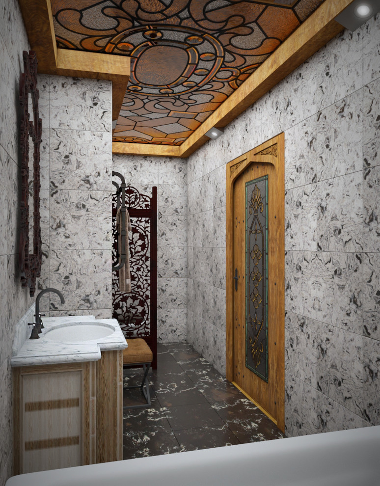 Санузел в стиле готика