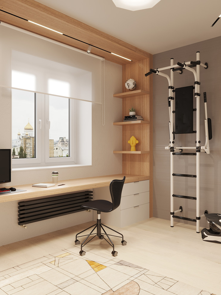 Детская в проекте трехкомнатной квартиры в Москве, м. Войковская