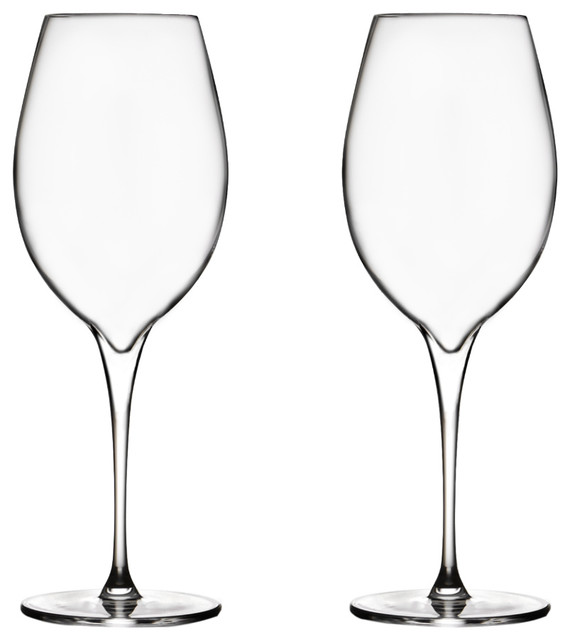 Vie Pinot Grigio Glasses Set Of 2 20oz Contemporary Wine Vie Pinot Grigio Glasses Set Of 2 20oz Contemporary Wine By Nambé