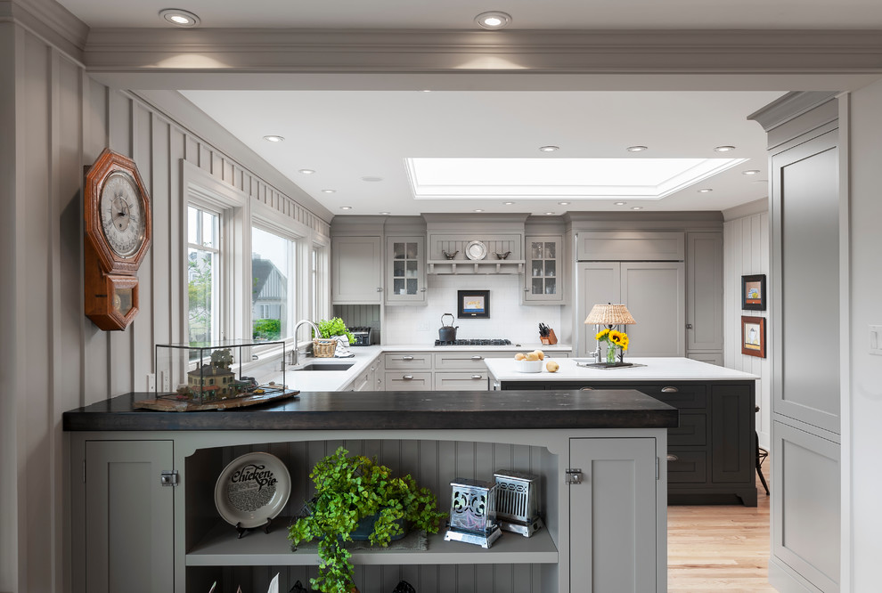 London Fog Transitional Kitchen Vancouver by Jason Good Custom