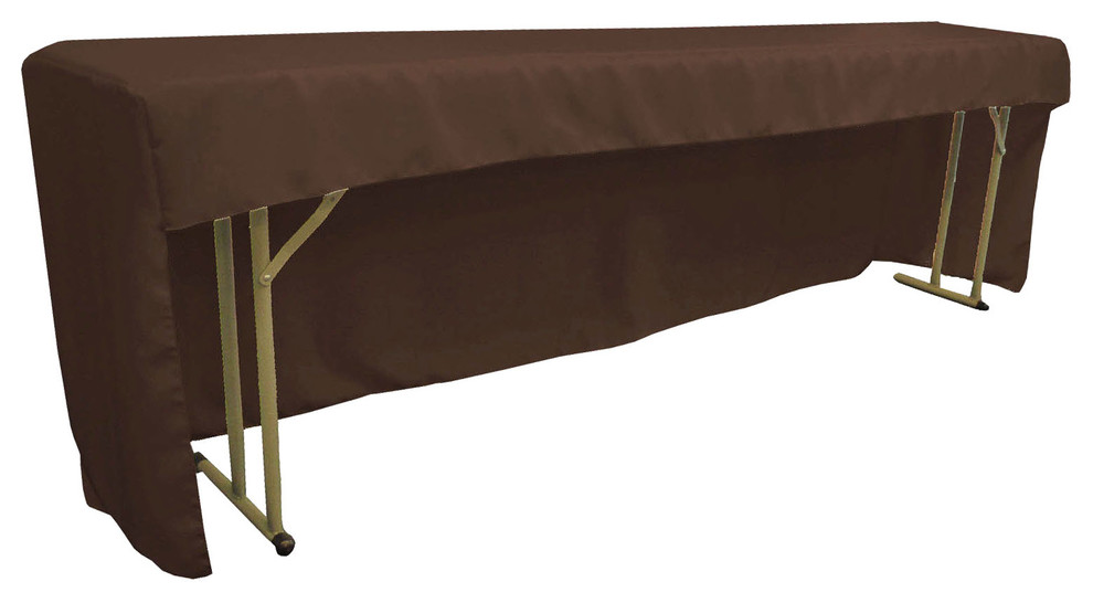 Open Back Polyester Poplin Fitted Tablecloth for Classroom Tables Contemporary Tablecloths