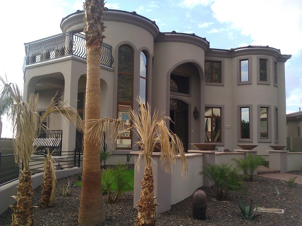 Example of a trendy home design design in Phoenix