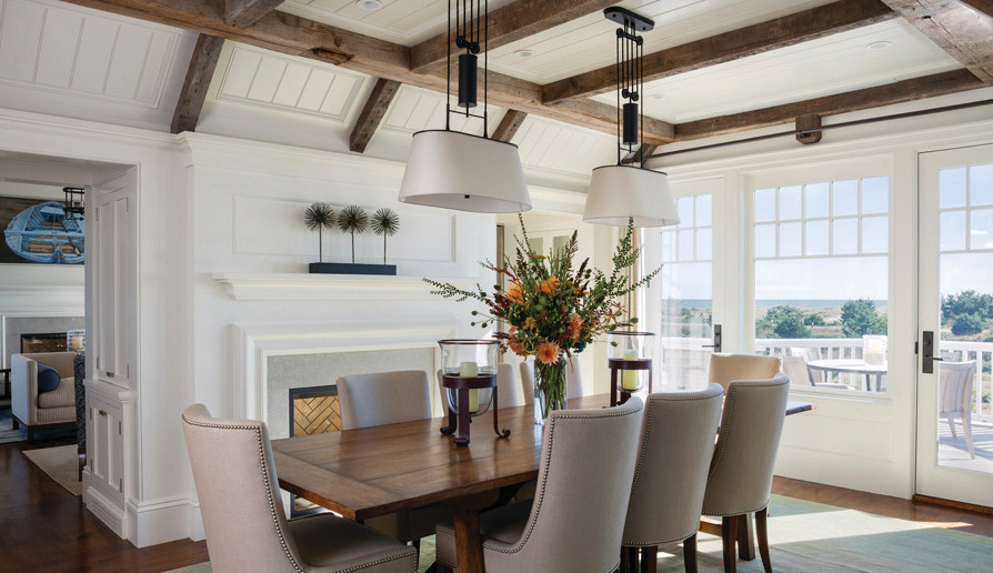 Design ideas for a traditional dining room in Other.